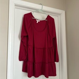 LC Lauren Conrad Deep Red Blouse